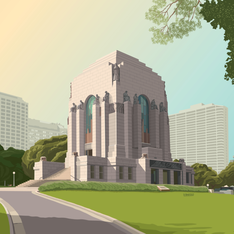 The Anzac Memorial by Domenic Bartolo.